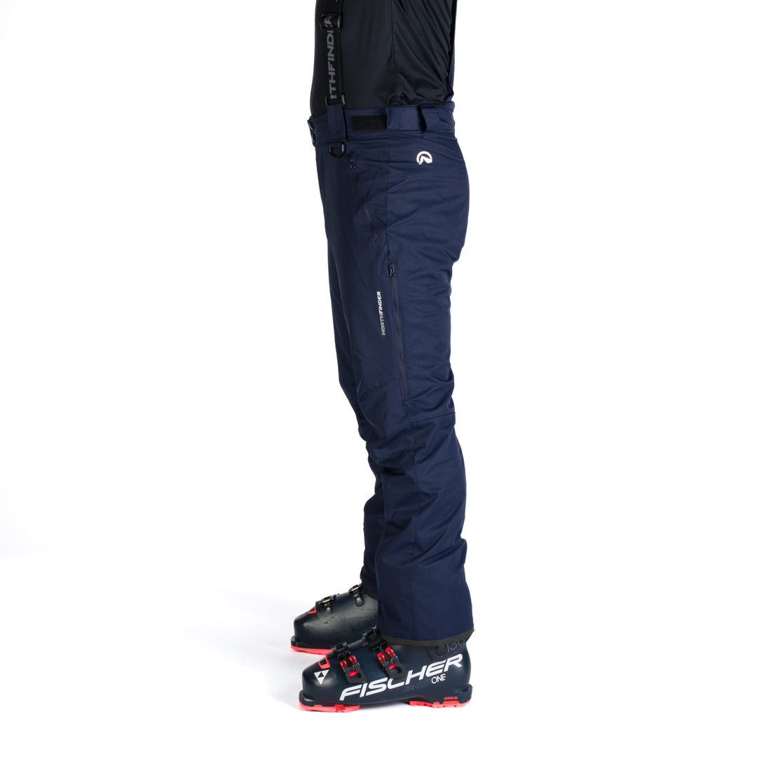 NO-5008SNW men's ski pants with braces ISHAAN