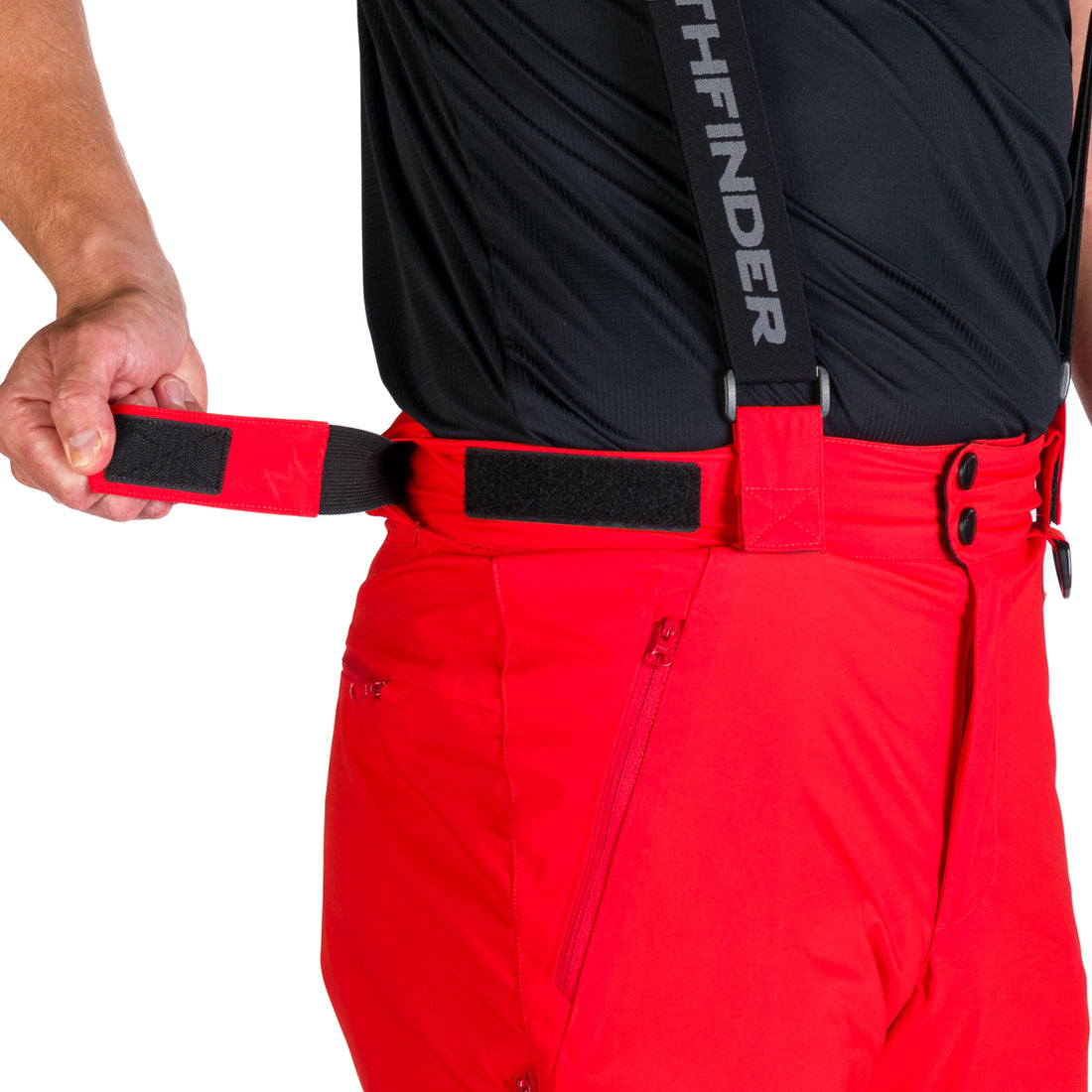 NO-5008SNW men's ski pants with braces ISHAAN