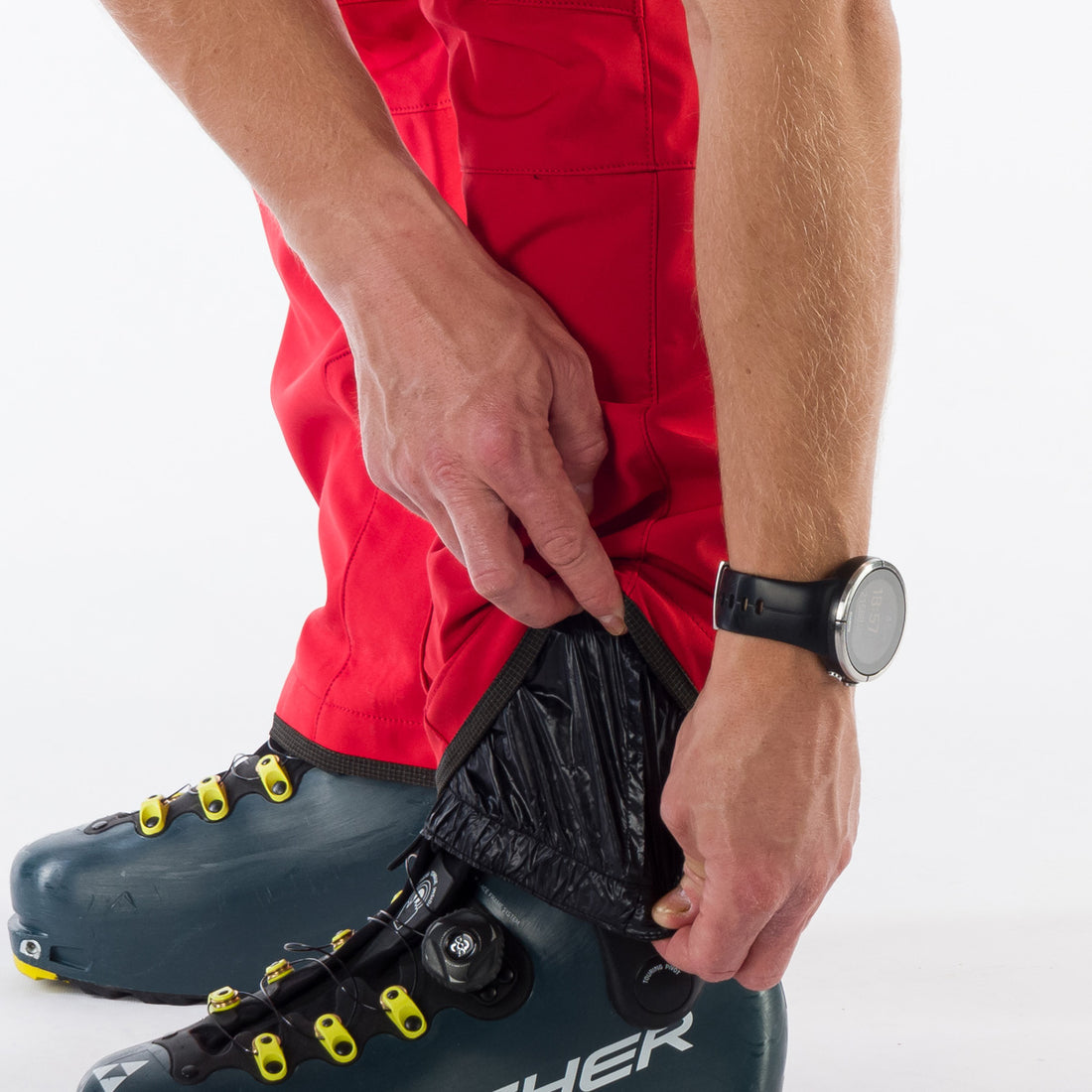 NO-5010SNW men's ski-softshell pants with braces LOXLEY