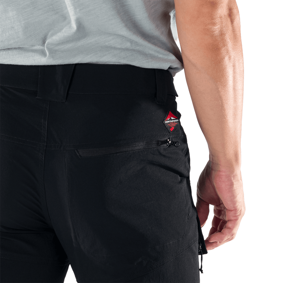 NO-5070OR men's trekking cargo 2 in 1 zip off stretch pants SOCRATES