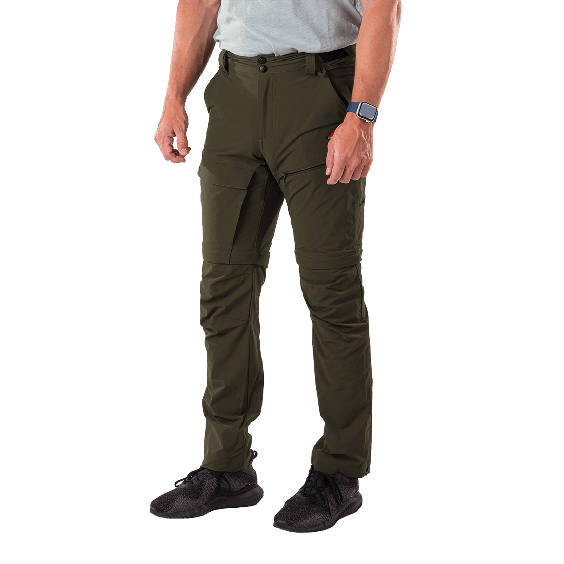 NO-5070OR men's trekking cargo 2 in 1 zip off stretch pants SOCRATES