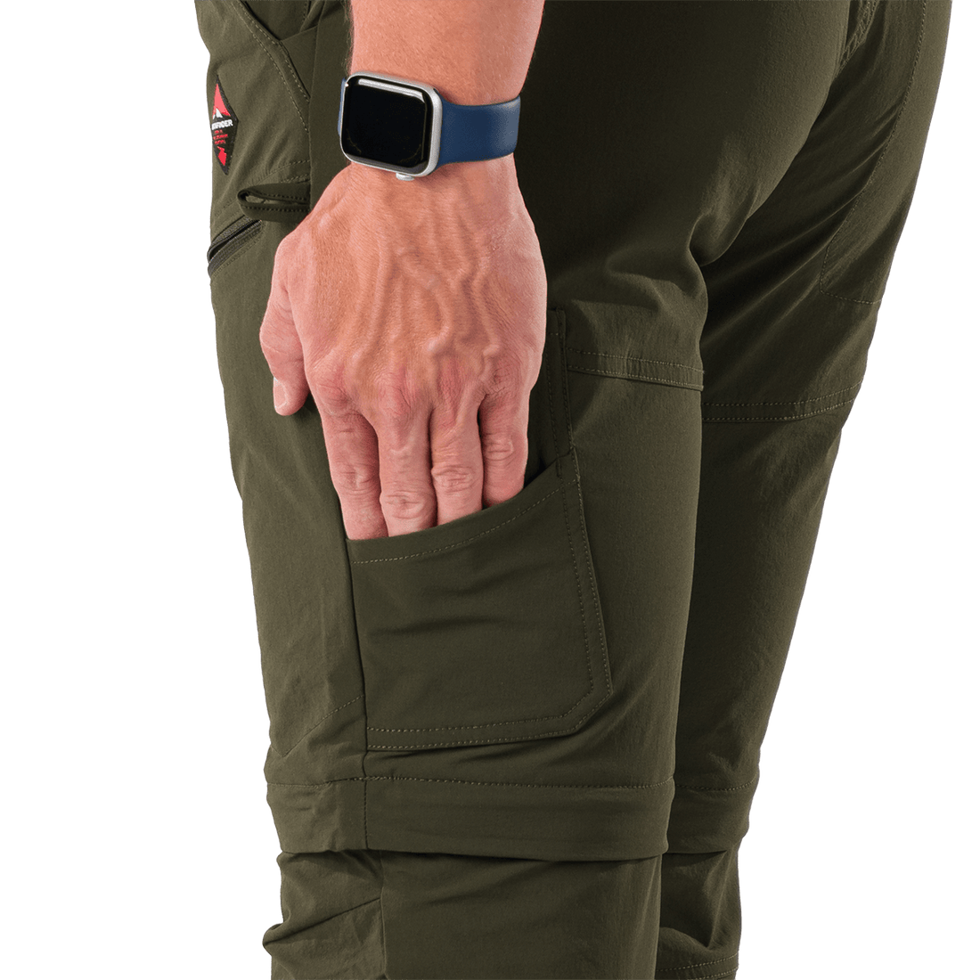 NO-5070OR men's trekking cargo 2 in 1 zip off stretch pants SOCRATES
