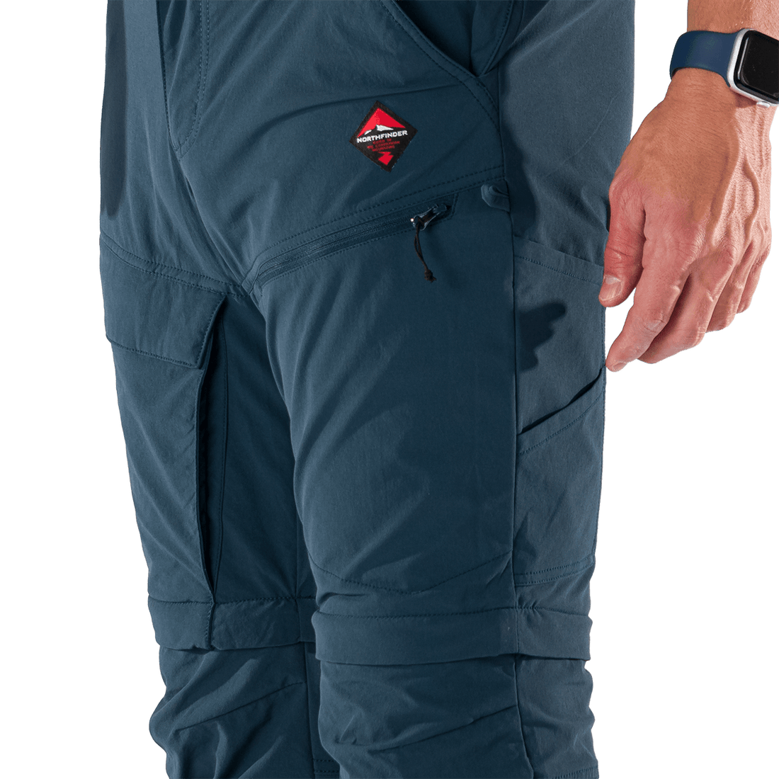 NO-5070OR men's trekking cargo 2 in 1 zip off stretch pants SOCRATES