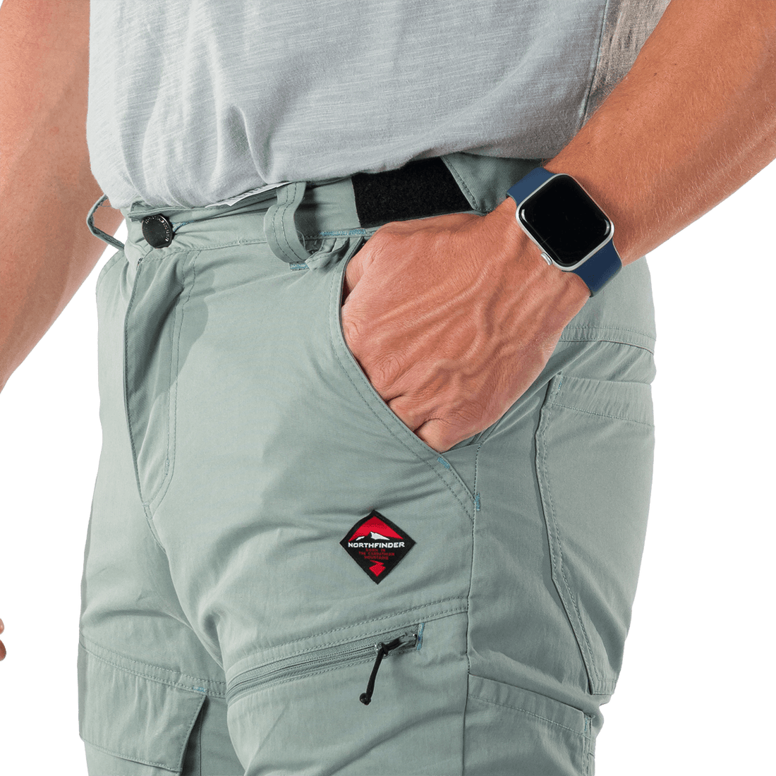 NO-5073OR men's trekking cargo cotton style pants VALENTIN