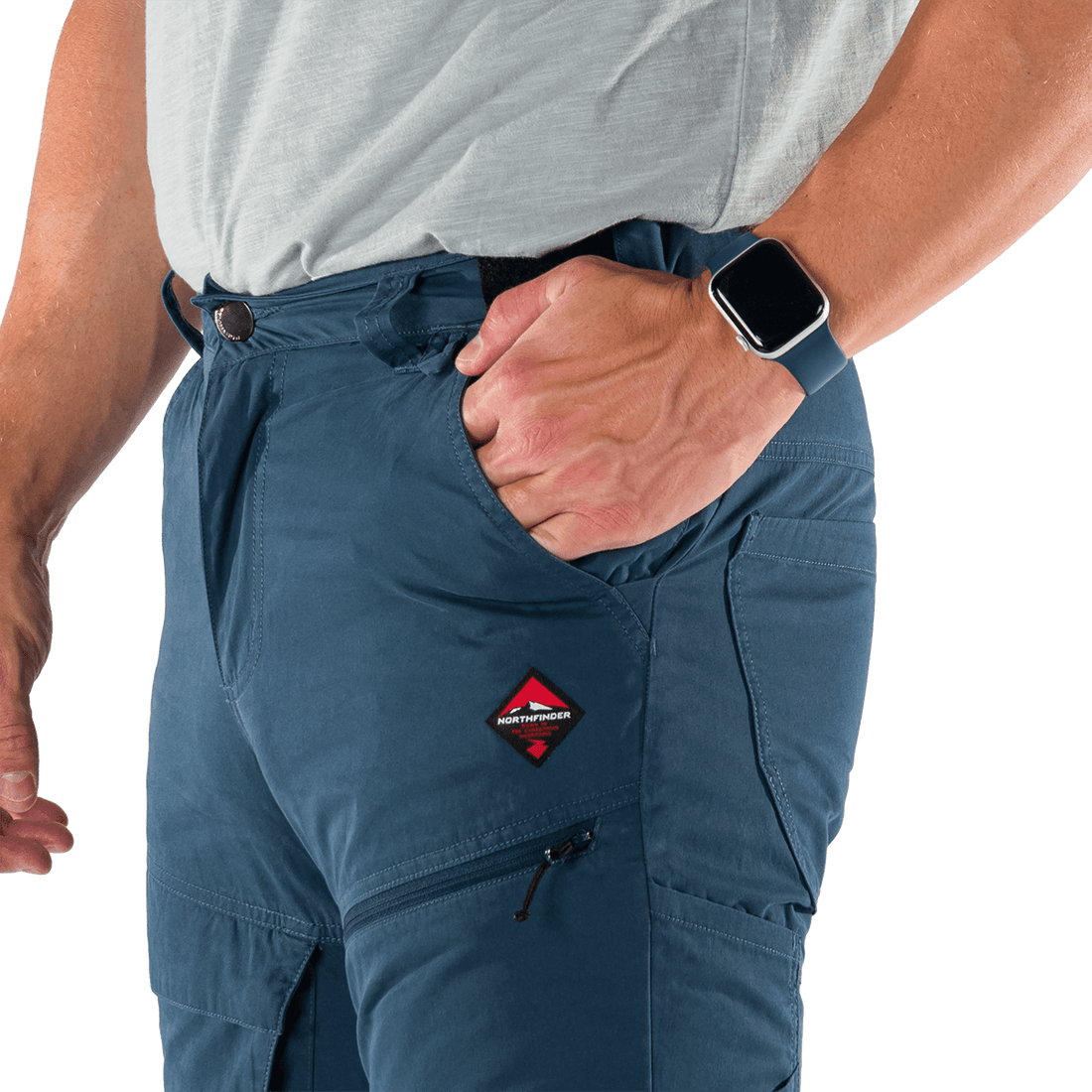 NO-5073OR men's trekking cargo cotton style pants VALENTIN