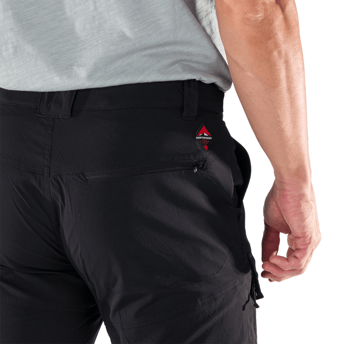NO-5075OR men's lightweight cargo 2 in 1 zip off stretch pants BARTOL