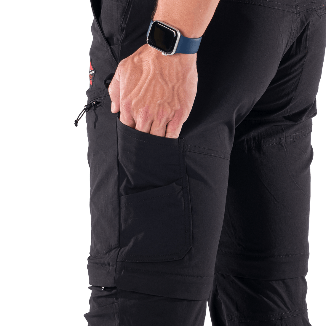 NO-5075OR men's lightweight cargo 2 in 1 zip off stretch pants BARTOL