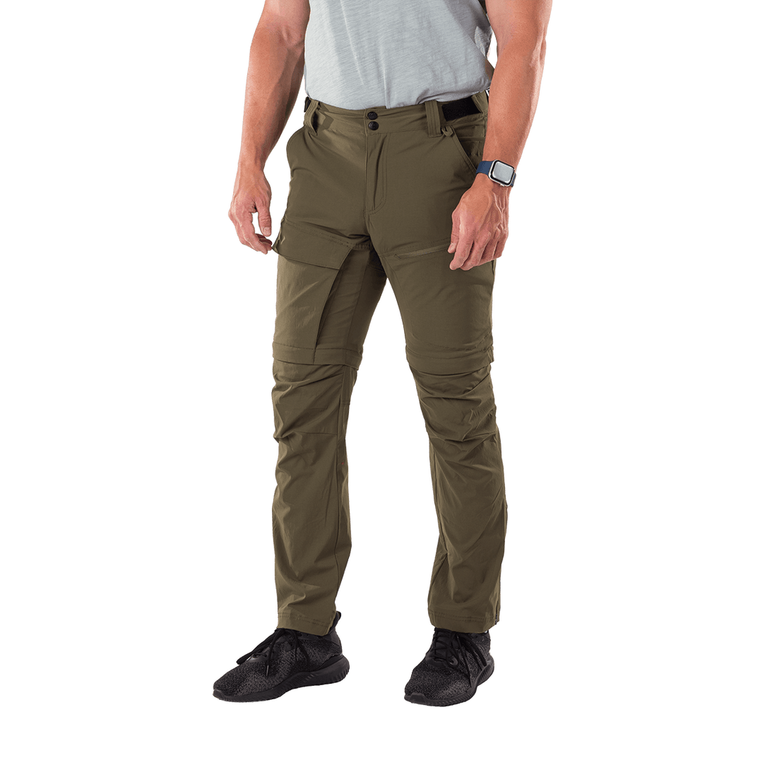 NO-5075OR men's lightweight cargo 2 in 1 zip off stretch pants BARTOL