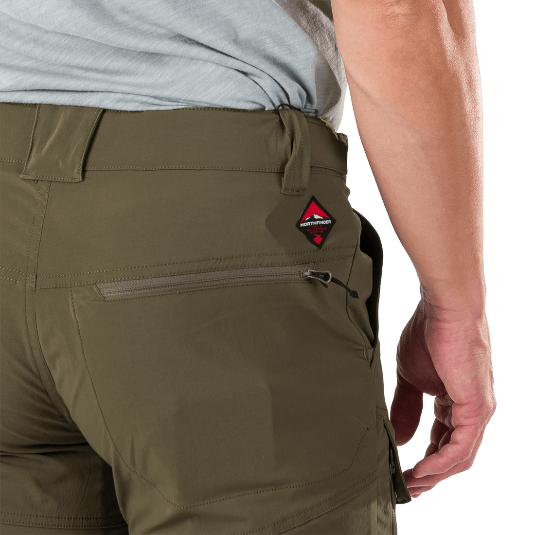 NO-5075OR men's lightweight cargo 2 in 1 zip off stretch pants BARTOL
