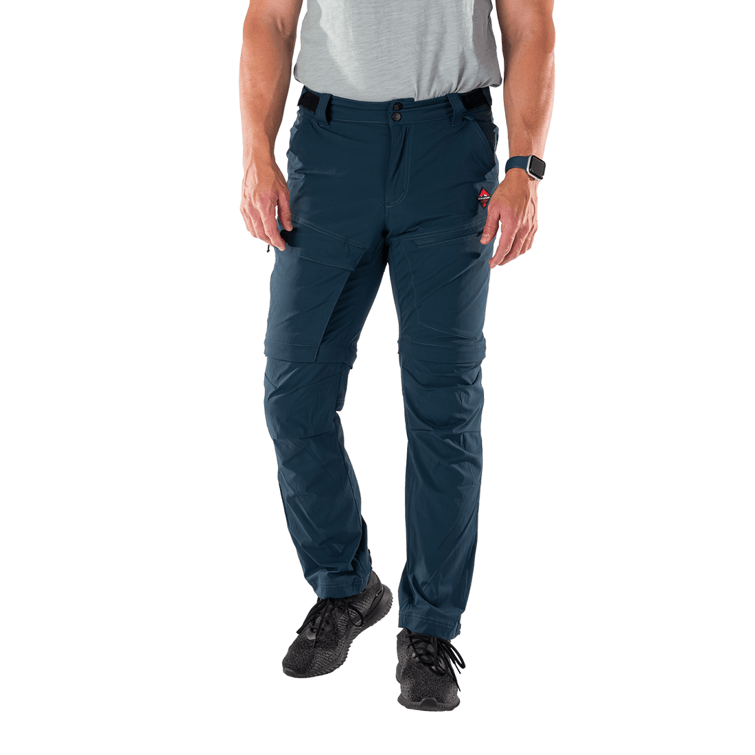 NO-5075OR men's lightweight cargo 2 in 1 zip off stretch pants BARTOL