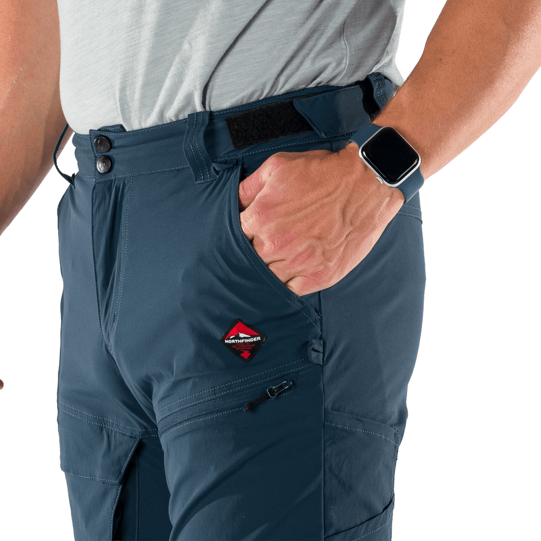 NO-5075OR men's lightweight cargo 2 in 1 zip off stretch pants BARTOL