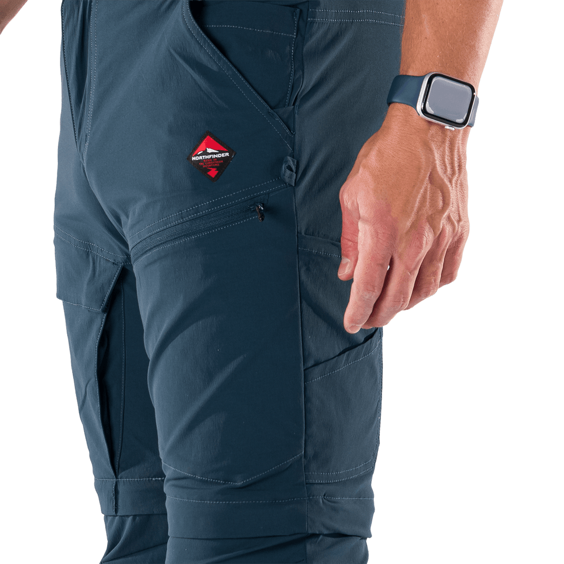 NO-5075OR men's lightweight cargo 2 in 1 zip off stretch pants BARTOL