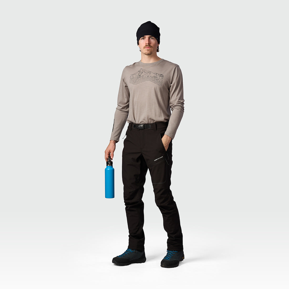 NO-5111OR men's trekking softshell pants outdoor 3L GOBERTO