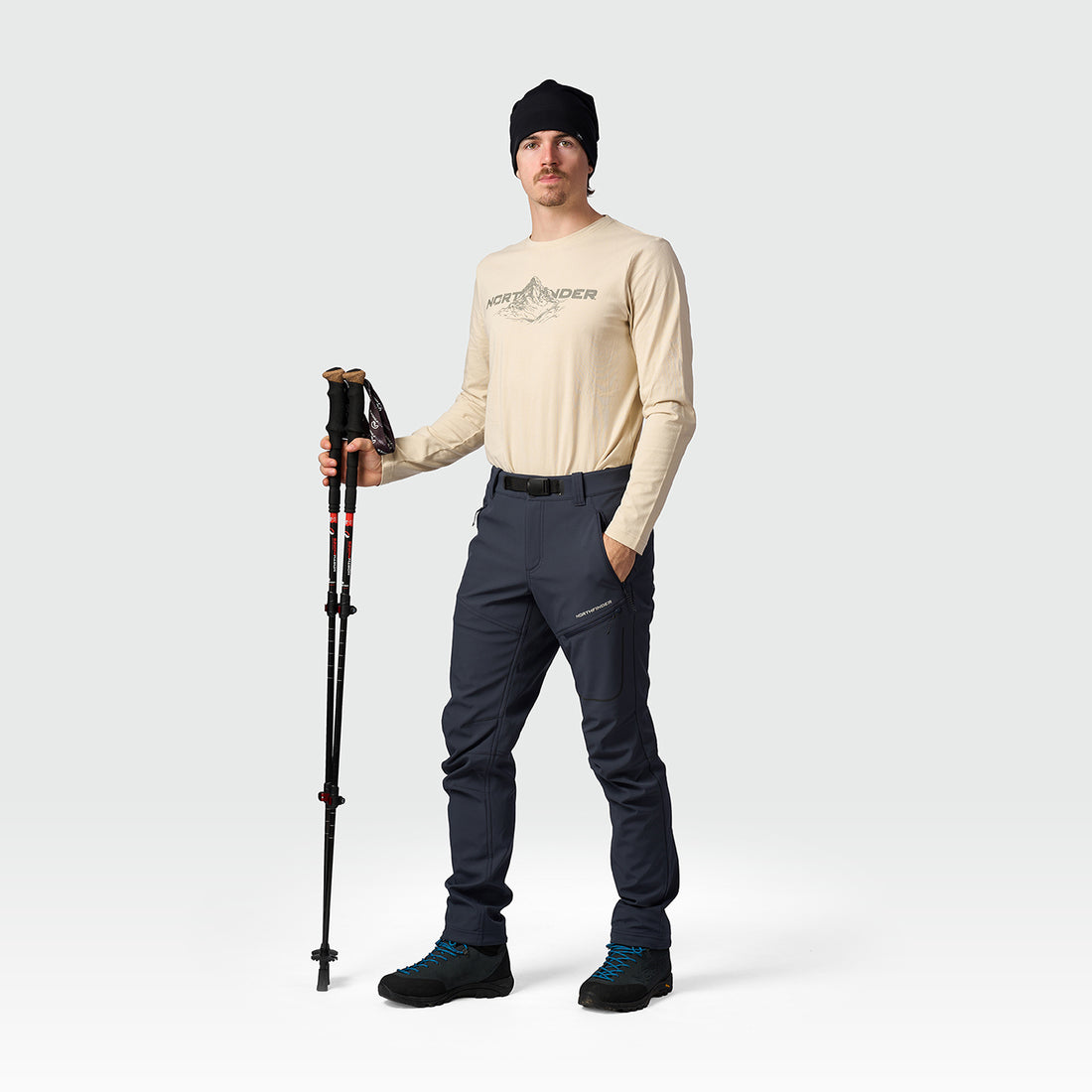 NO-5111OR men's trekking softshell pants outdoor 3L GOBERTO