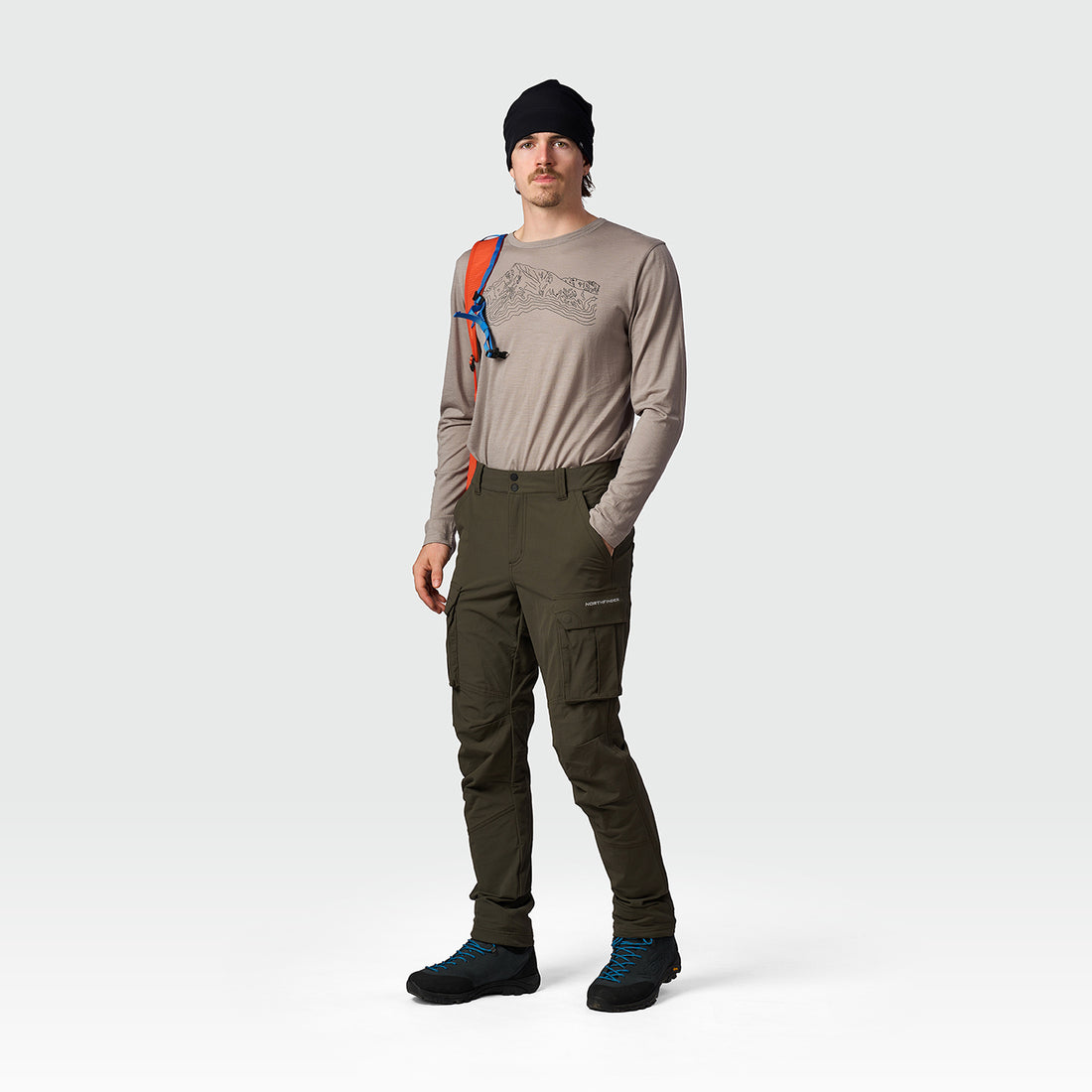NO-5116OR men's trekking cargo pants TOINI