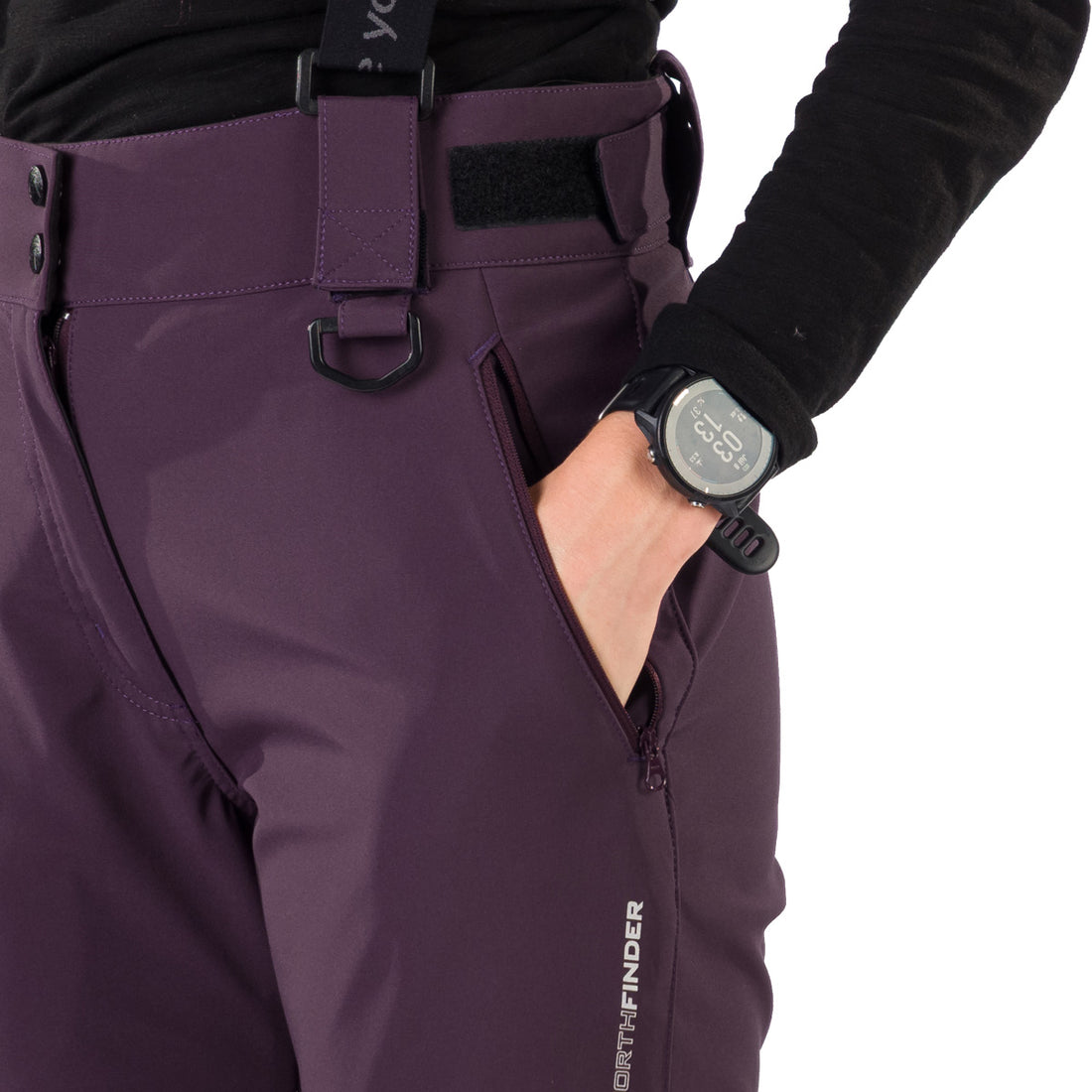 NO-6007SNW women's ski softshell pants for winter 3l ISABELA