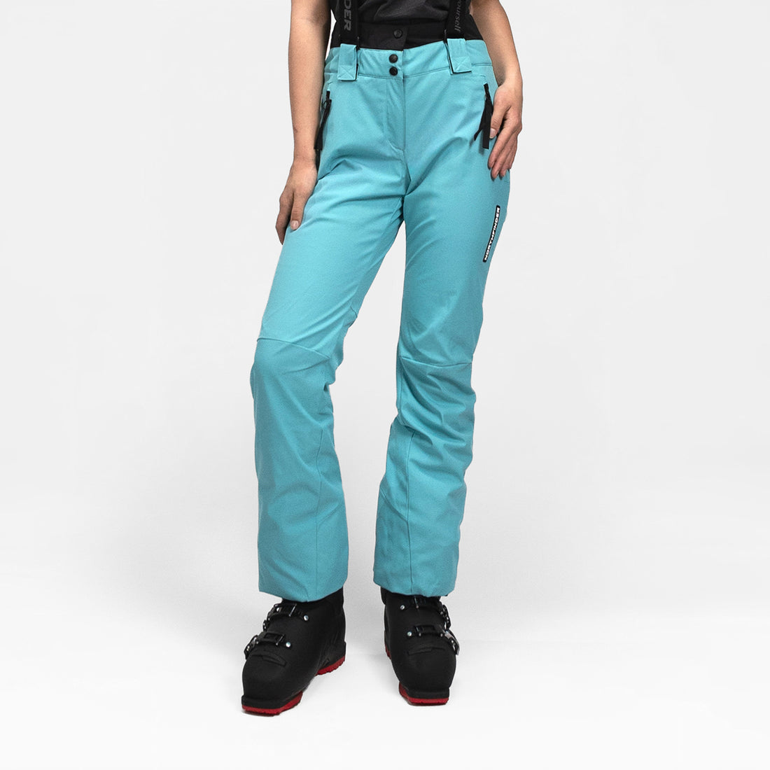 NO-6046SNW women's ski comfortable trousers with braces MYLEE
