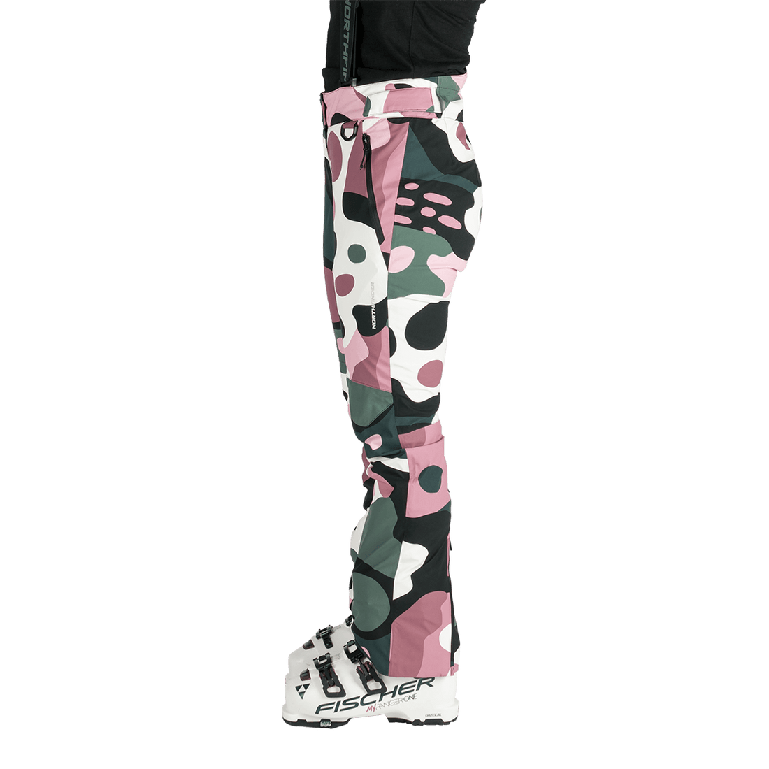 NO-6048SNW women's ski allover print trousers ISABELL