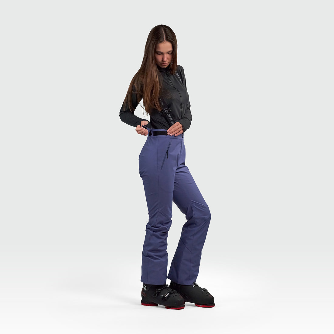 NO-6091SNW women's ski comfortable trousers with braces GEMNA