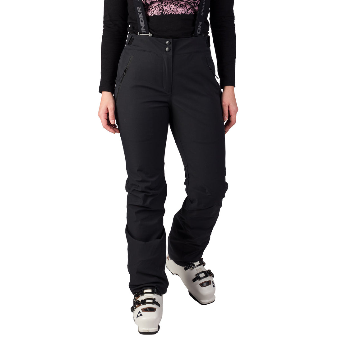 NO-6092SNW women's ski comfortable trousers with braces RUBI