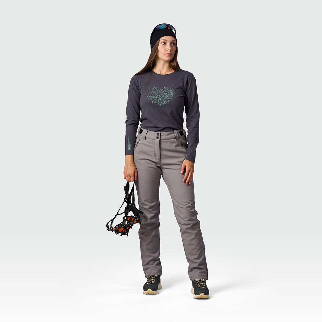 NO-6110OR women's outdoor softshell pants 3L RUUT