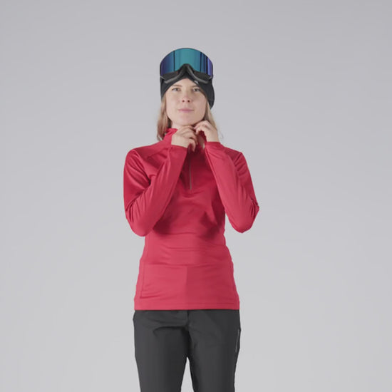 Women's technical ski active sweater JASLYN - MI-4847SNW.mp4