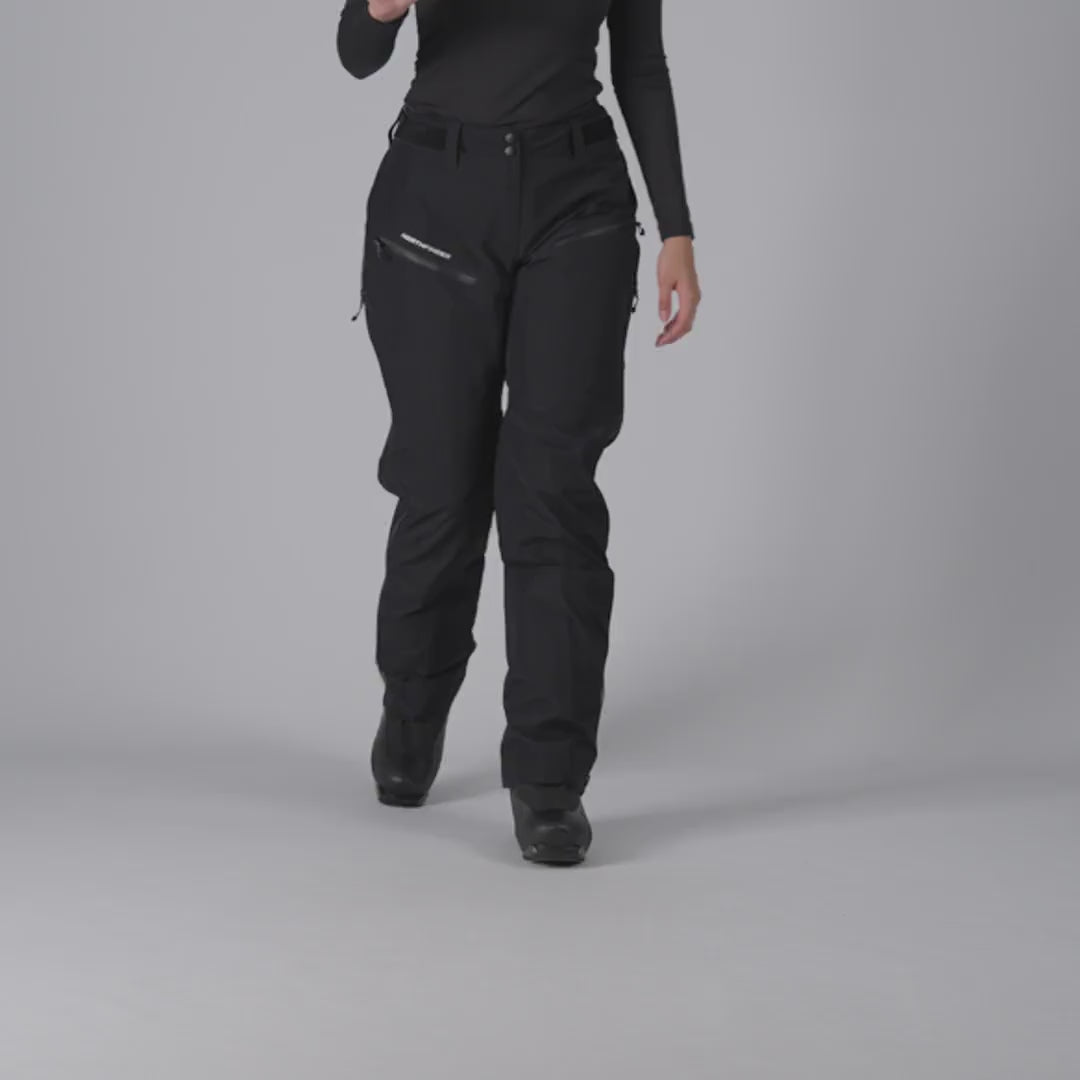 NO-4665SKP women's ski-touring technical hardshell pants Dermizax™EV HAVRANIE - NO-4665SKP.mp4