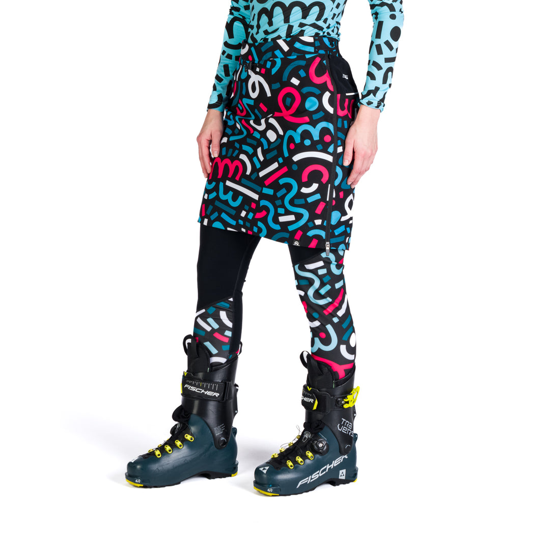 SU-45604SKP women's ski-touring skirt active sport padded Polartec® Alpha Direct 2L JARABA
