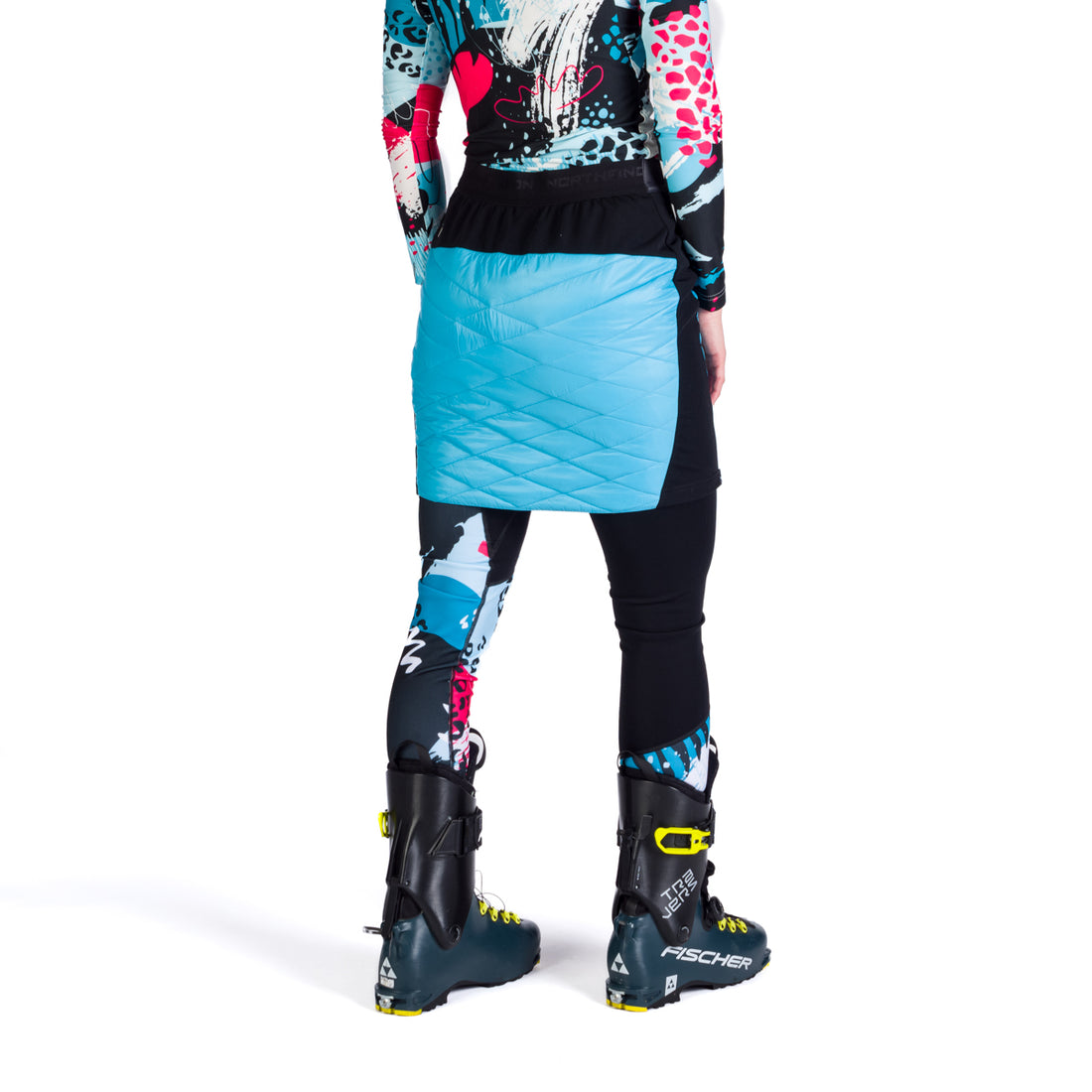 SU-46001SKP women's ski-touring skirt active sport full zip padded Primaloft® Gold PODKOVA