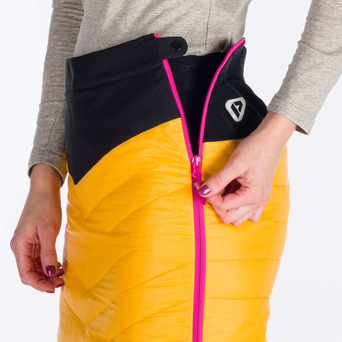 SU-4600SKP women's ski-touring skirt active sport full zip padded Primaloft Gold PODKOVA