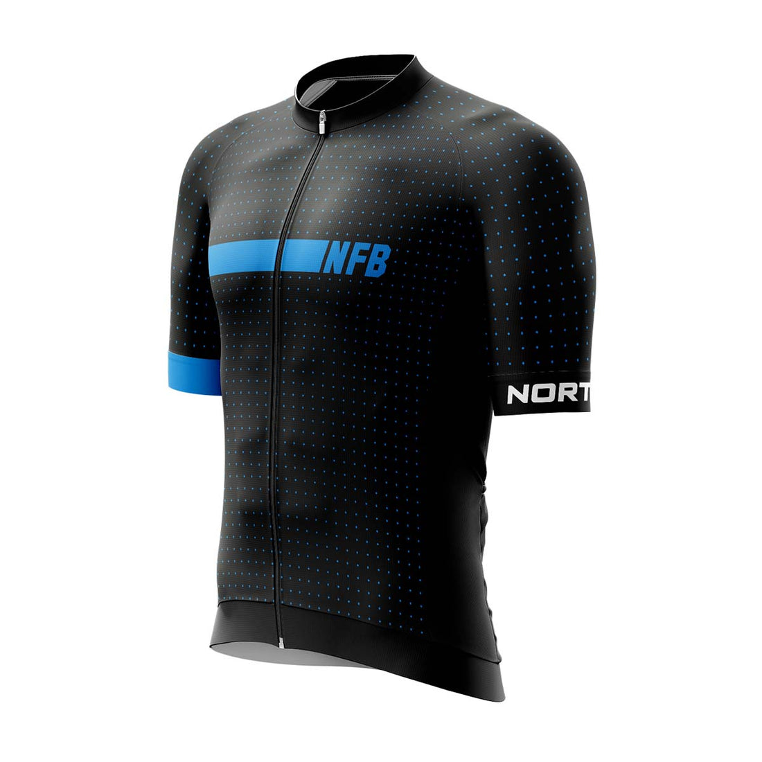 TR-3807MB men's e-bike t-shirt half zip GERARDO