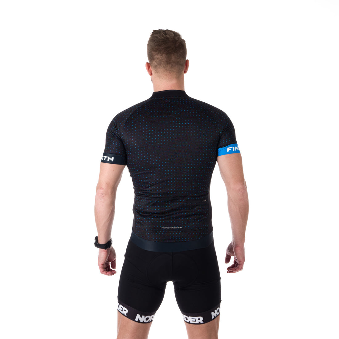 TR-3807MB men's e-bike t-shirt half zip GERARDO