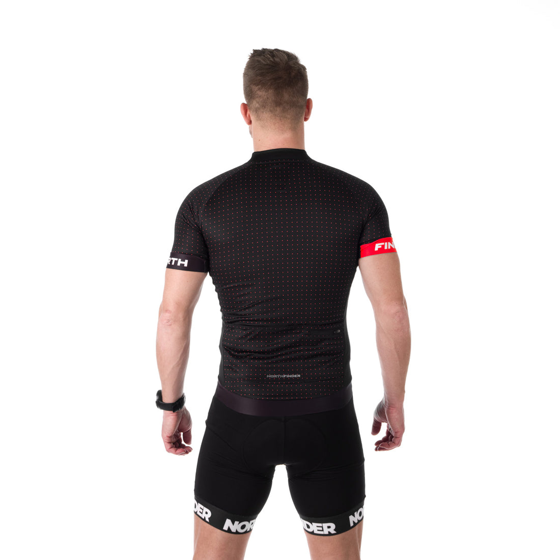 TR-3807MB men's e-bike t-shirt half zip GERARDO
