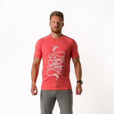 TR-3817OR men's active t-shirt with print from recycled fibres CLINT