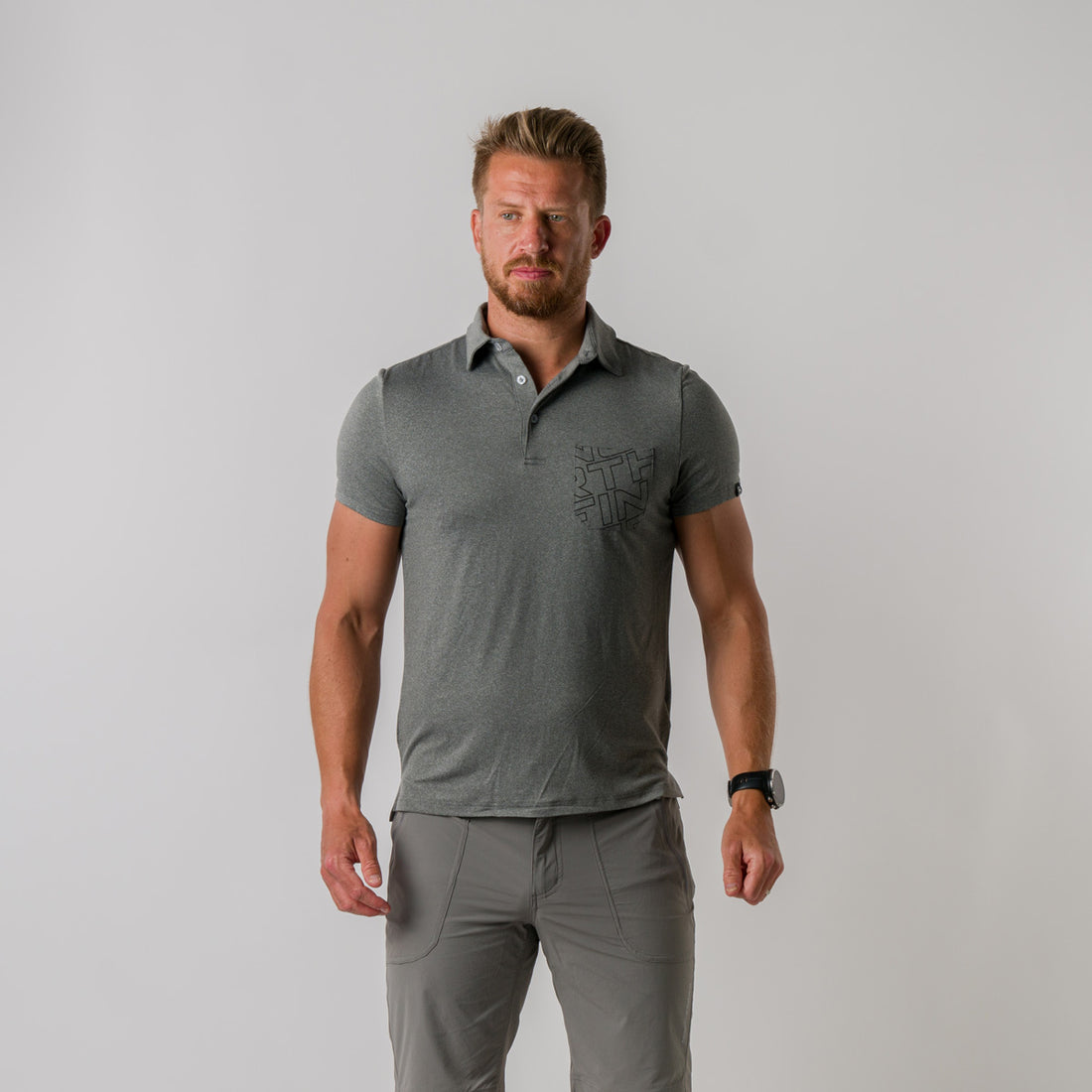 TR-3820OR men's polo t-shirt from recycled fibres DIRK