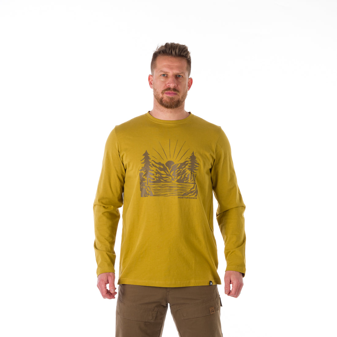 TR-3870AD men's t-shirt with print organic cotton BRODY 