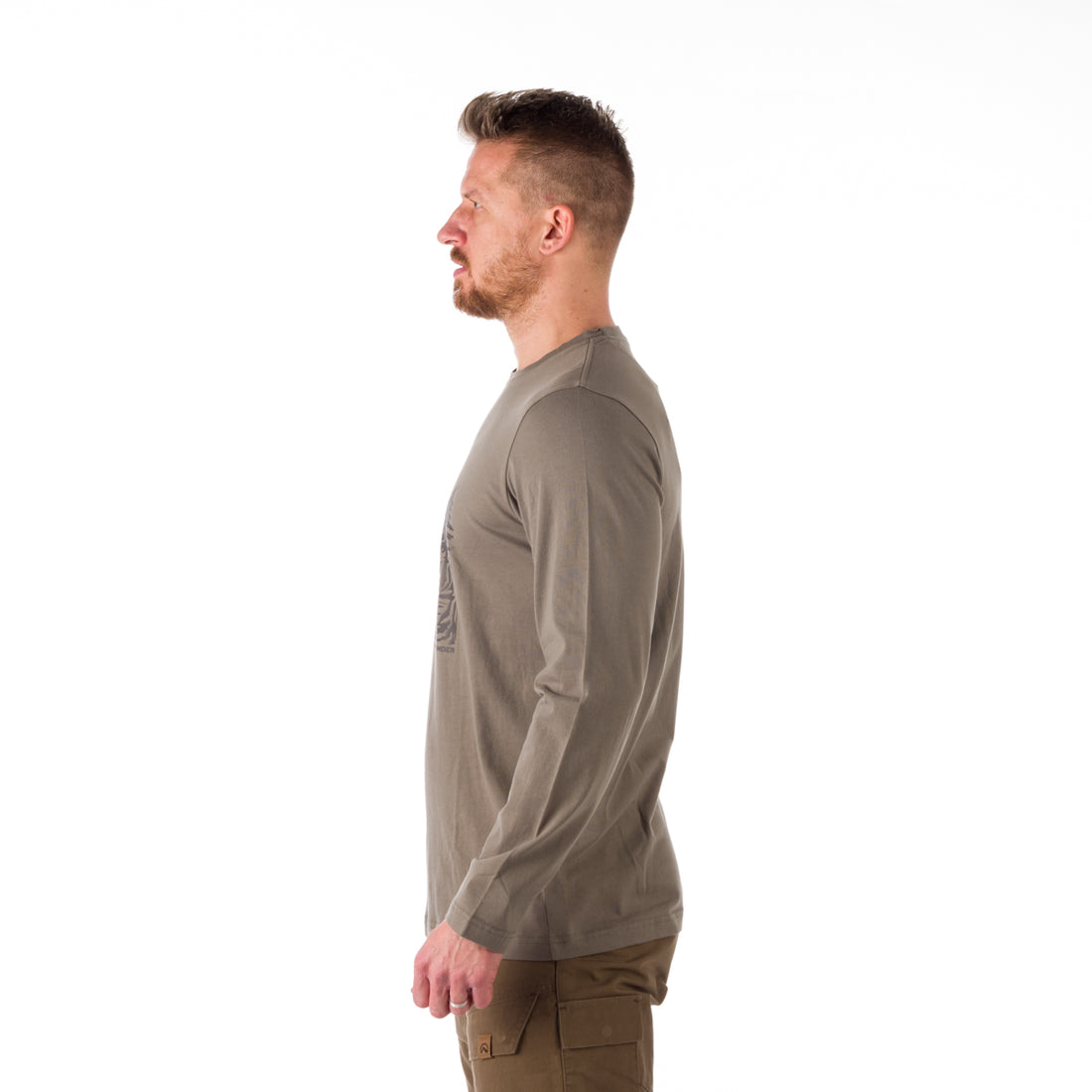 TR-3870AD men's t-shirt with print organic cotton BRODY 