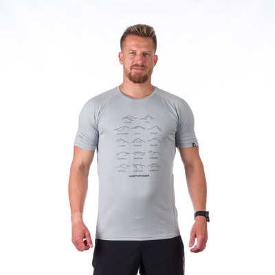 TR-3924OR men's active t-shirt with print from recycled fibers JOHN/JONATHAN 