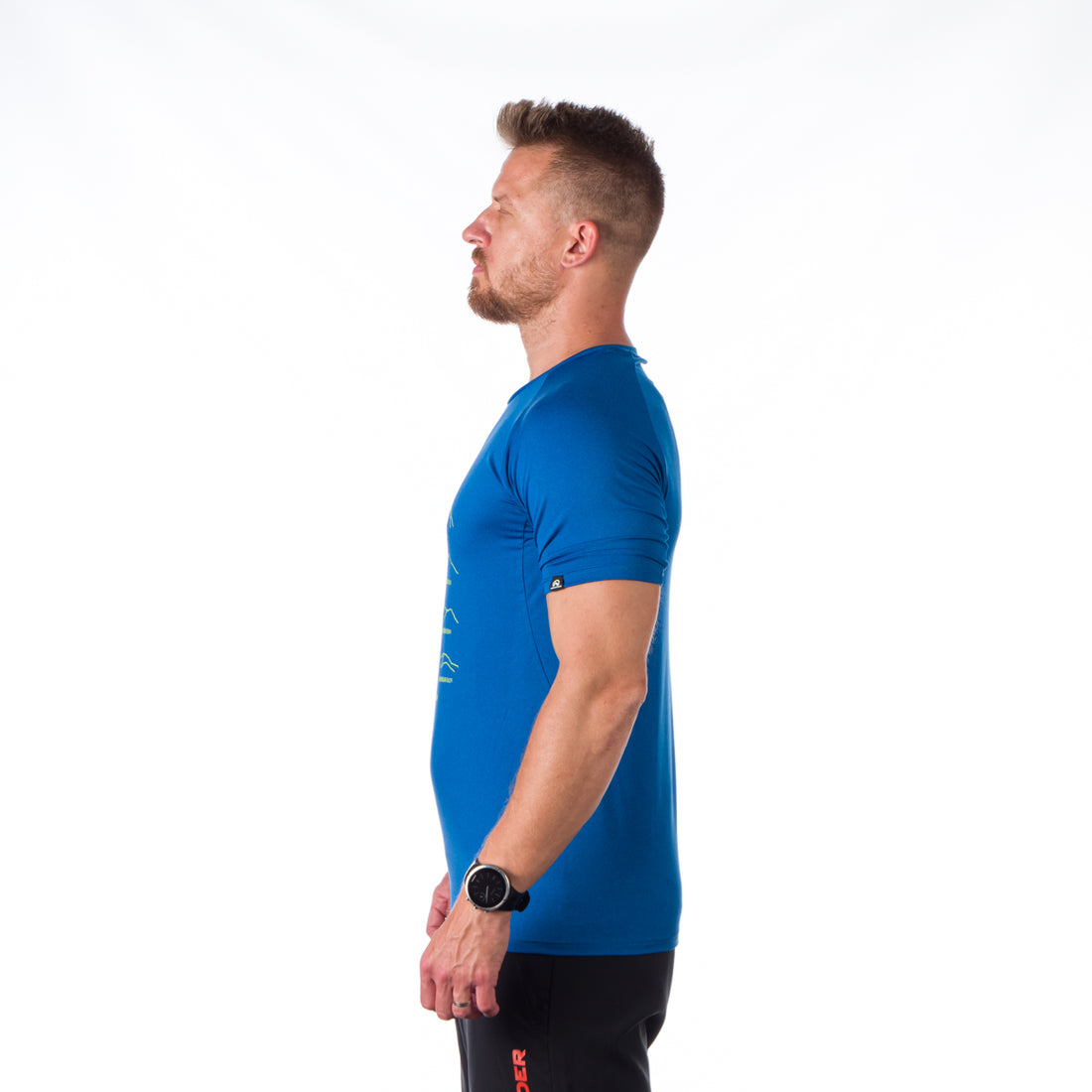 TR-3924OR men's active t-shirt with print from recycled fibers JOHN/JONATHAN 