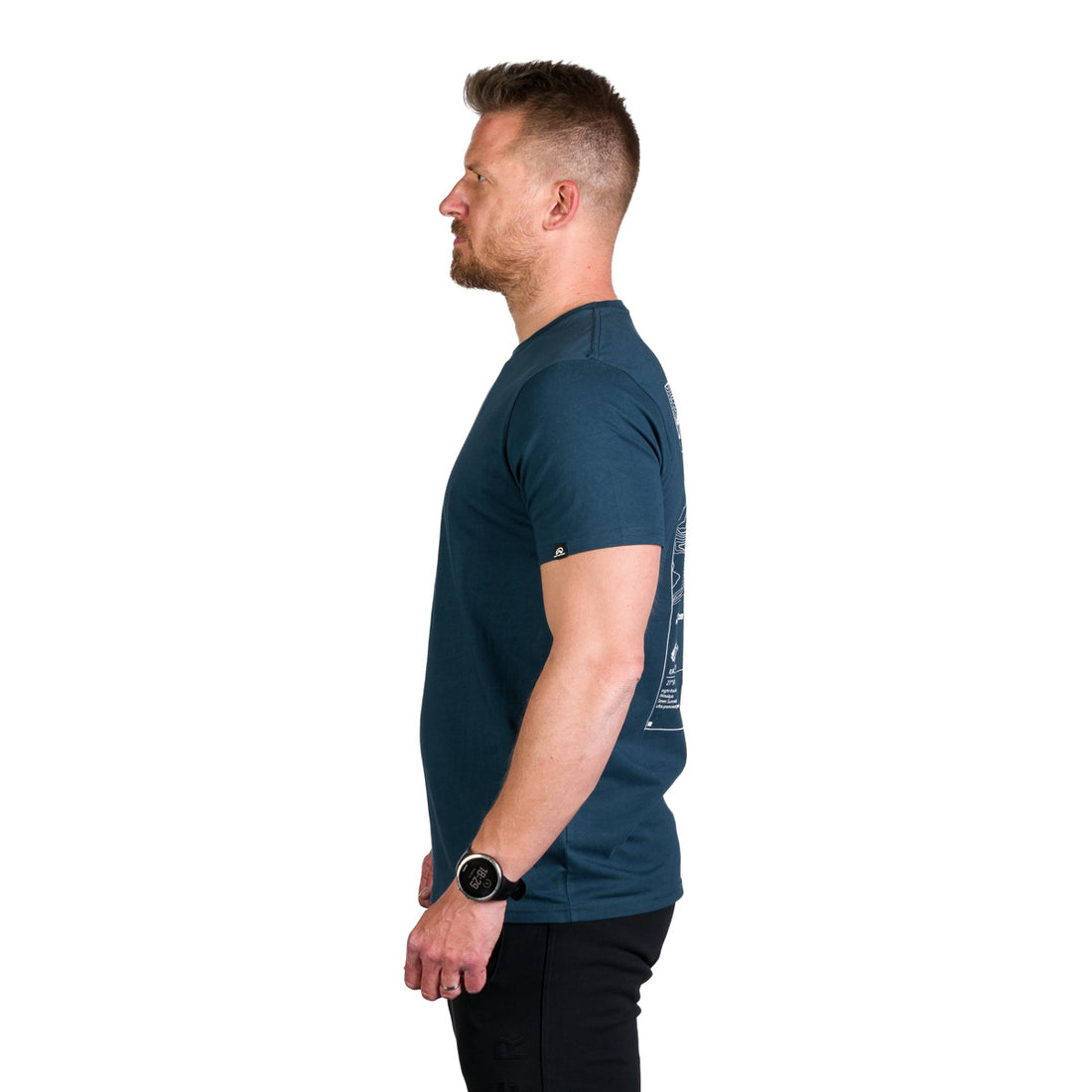 TR-3955OR men's organic cotton t-shirt with print TRENTON
