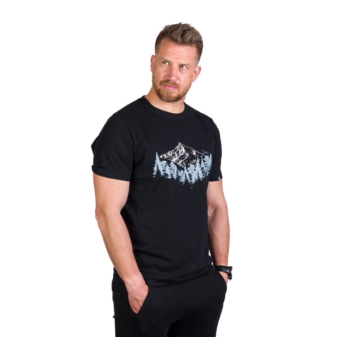 TR-3960OR men's organic cotton t-shirt with print KORY