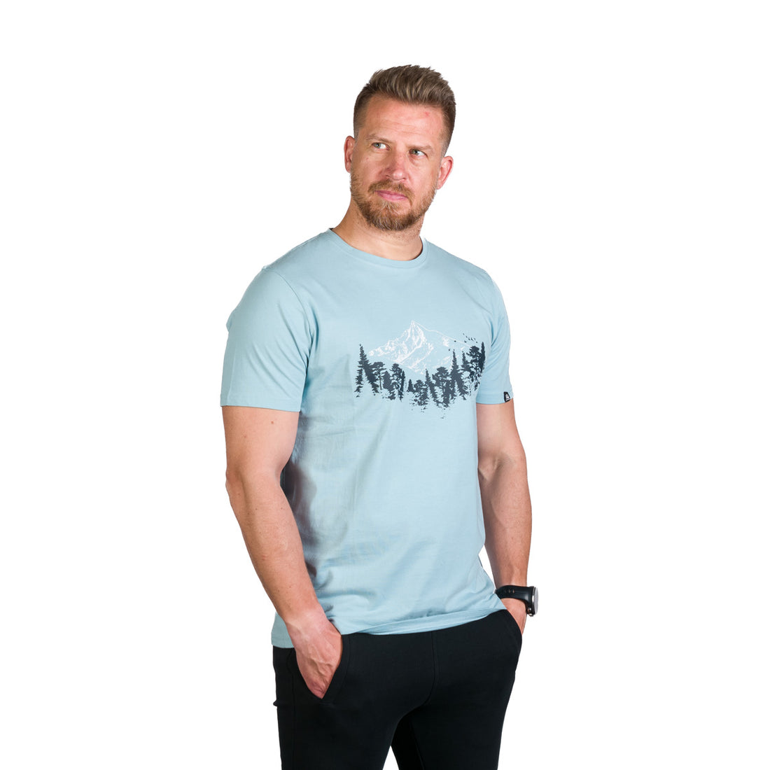 TR-3960OR men's organic cotton t-shirt with print KORY