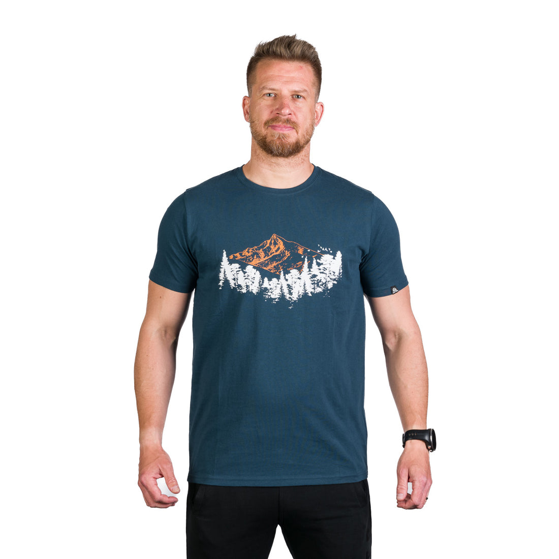 TR-3960OR men's organic cotton t-shirt with print KORY