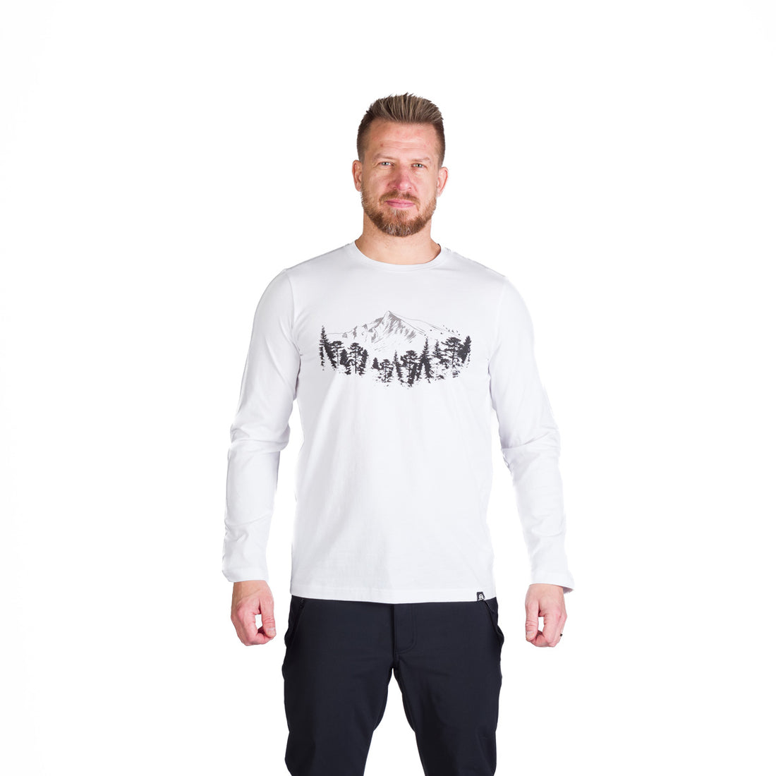 TR-3980OR men's outdoor combed cotton t-shirt with print STEWART