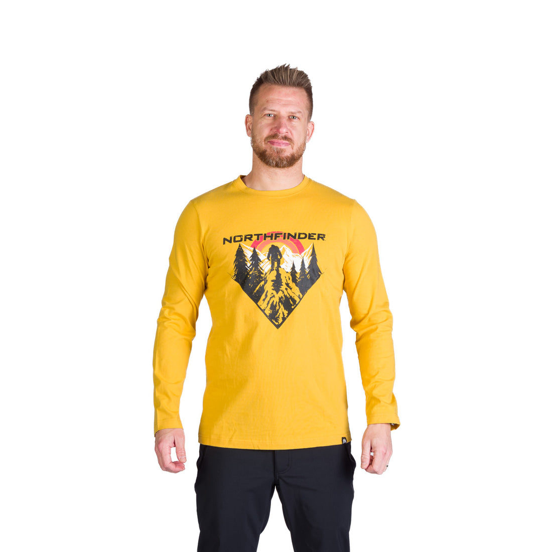 TR-3981OR men's outdoor combed cotton t-shirt with print CLAIR