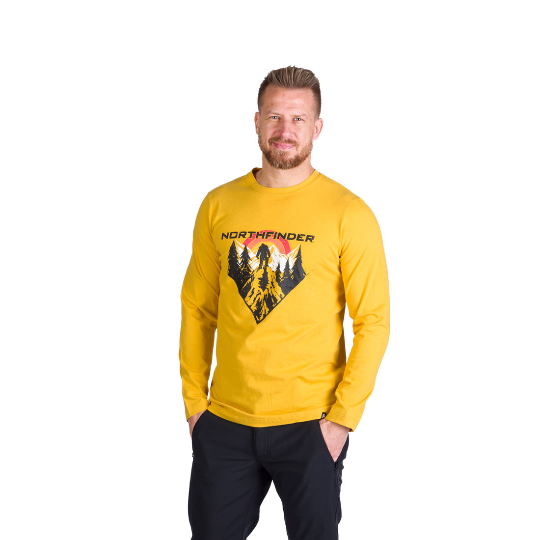 TR-3981OR men's outdoor combed cotton t-shirt with print CLAIR