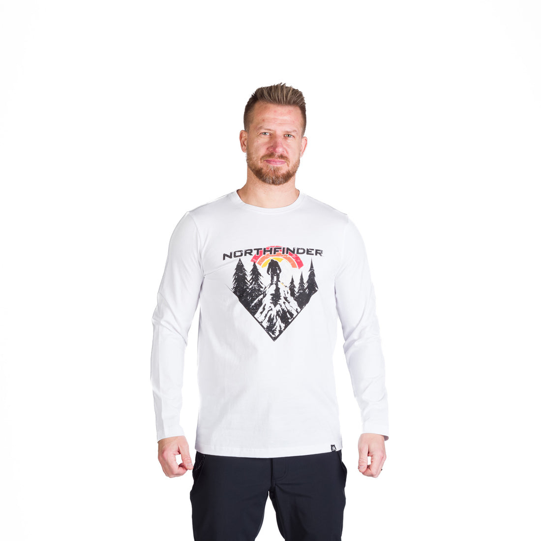 TR-3981OR men's outdoor combed cotton t-shirt with print CLAIR