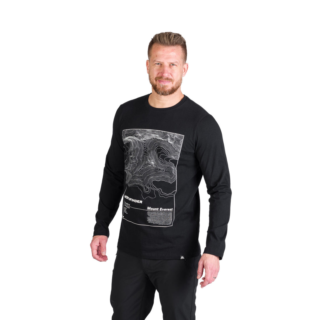 TR-3982OR men's outdoor combed cotton t-shirt with print HENDERSON