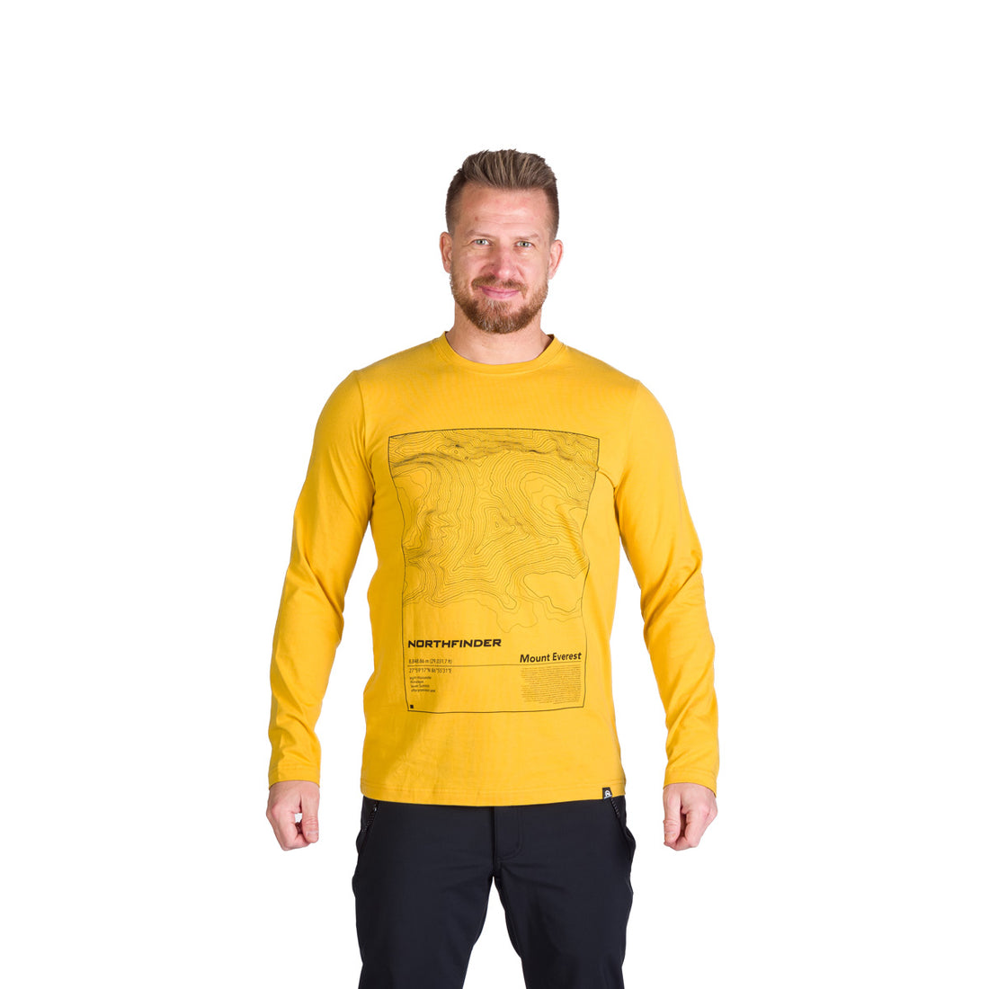 TR-3982OR men's outdoor combed cotton t-shirt with print HENDERSON
