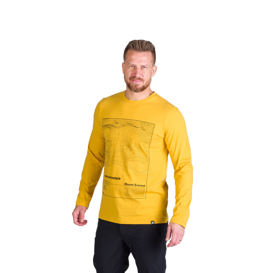 TR-3982OR men's outdoor combed cotton t-shirt with print HENDERSON